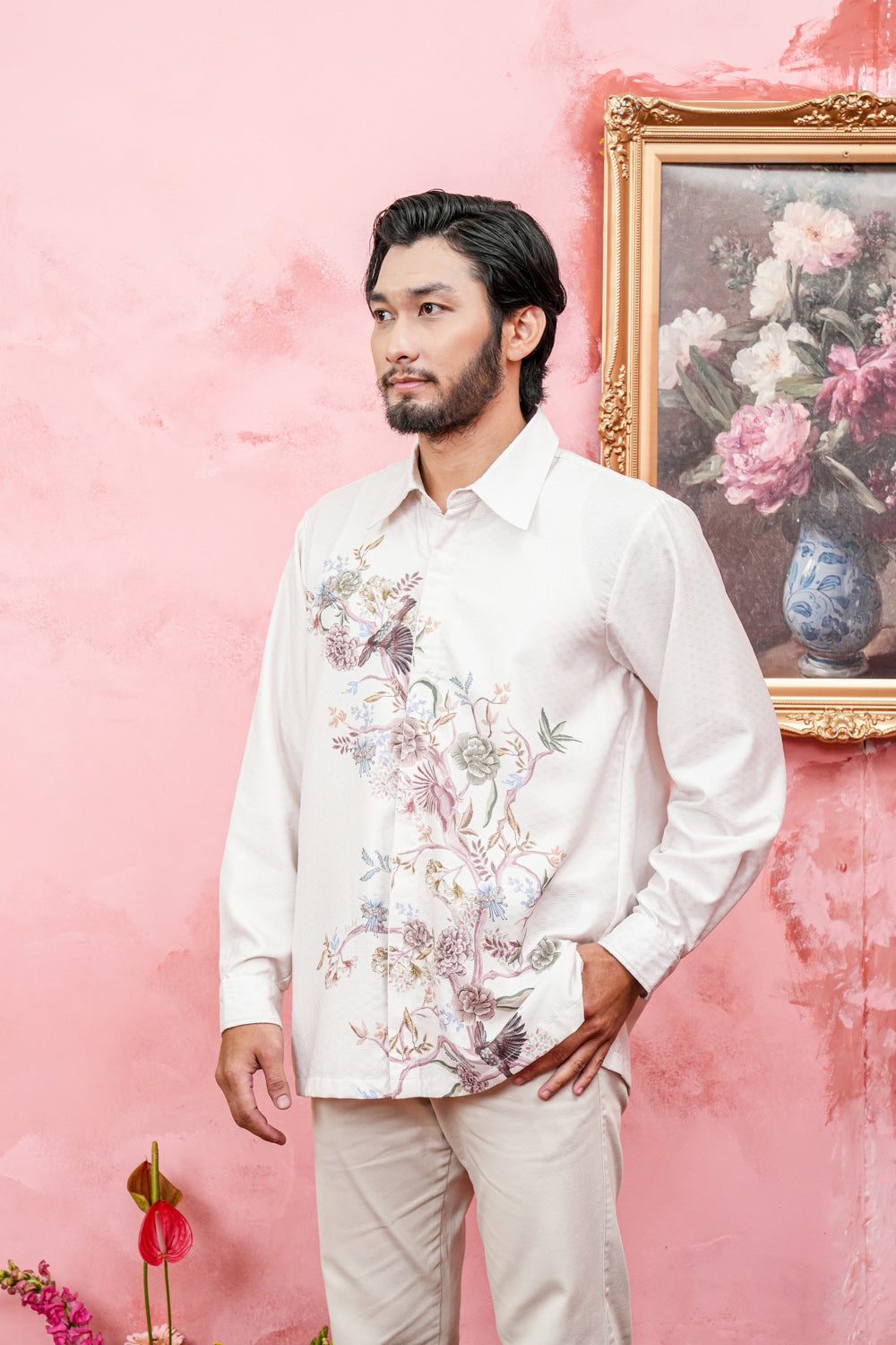 Ornella Long Shirt Men (Minor) Gardenia