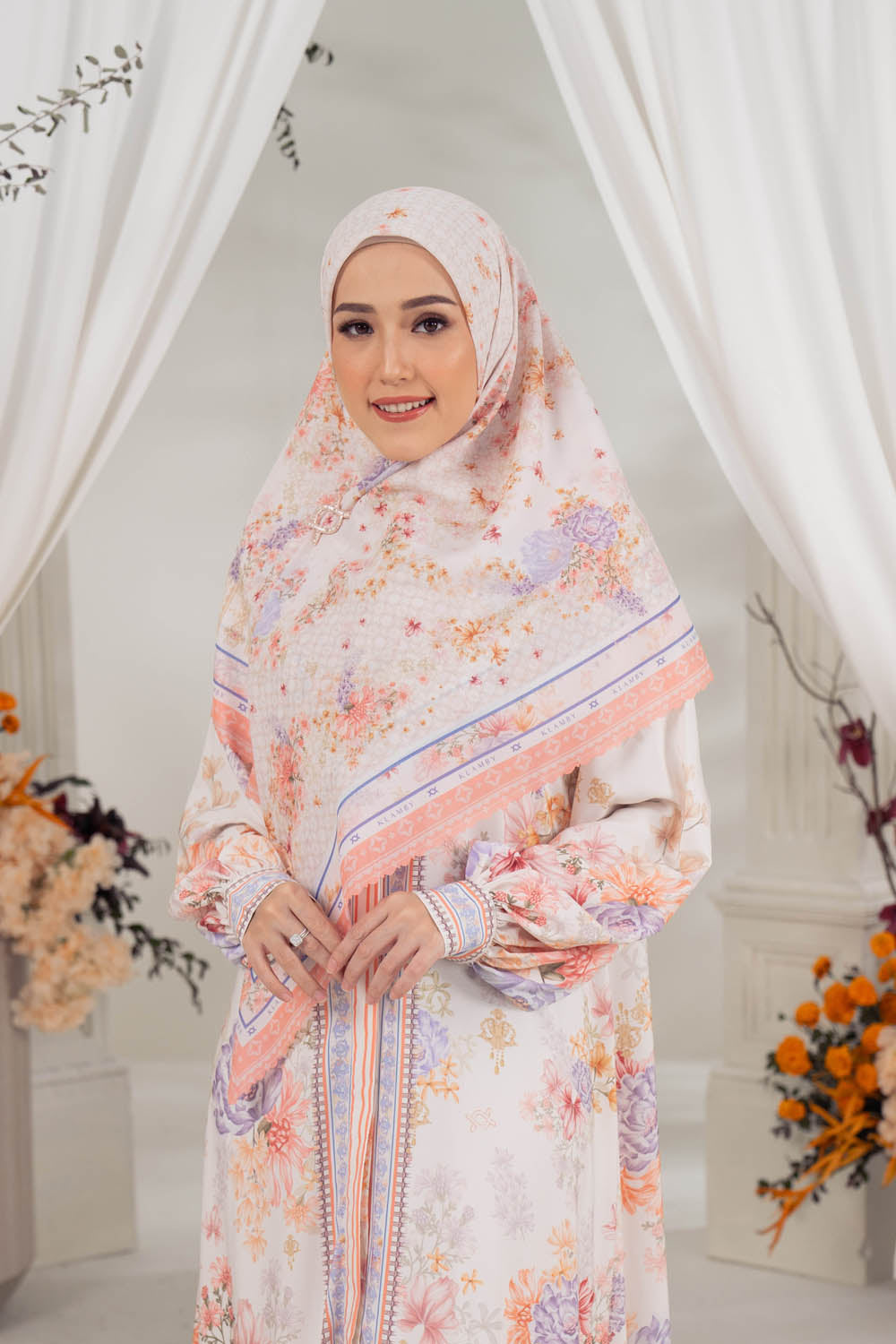 Sagara Dress & Scarf Syar’i Set Centella