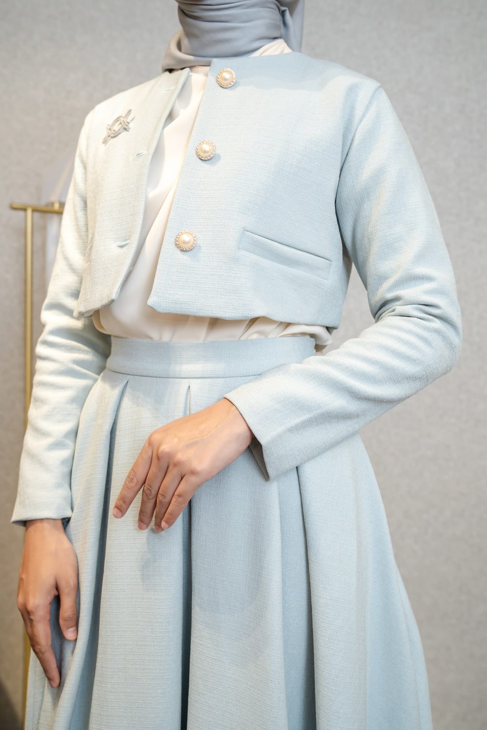 Lenore Blazer Winter Blue