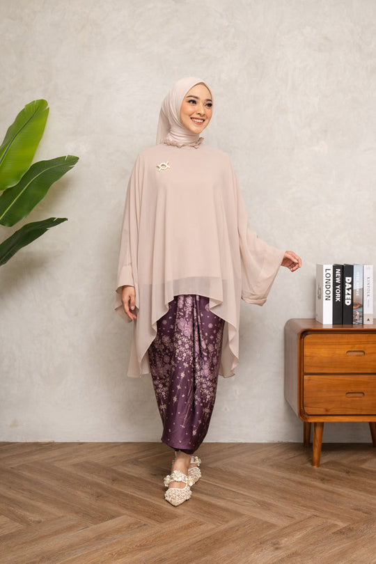 Hanna Tunic Set (Minor) Sandbeige - Wearing Klamby