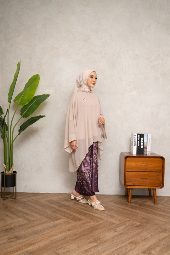 Hanna Tunic Set (Minor) Sandbeige - Wearing Klamby