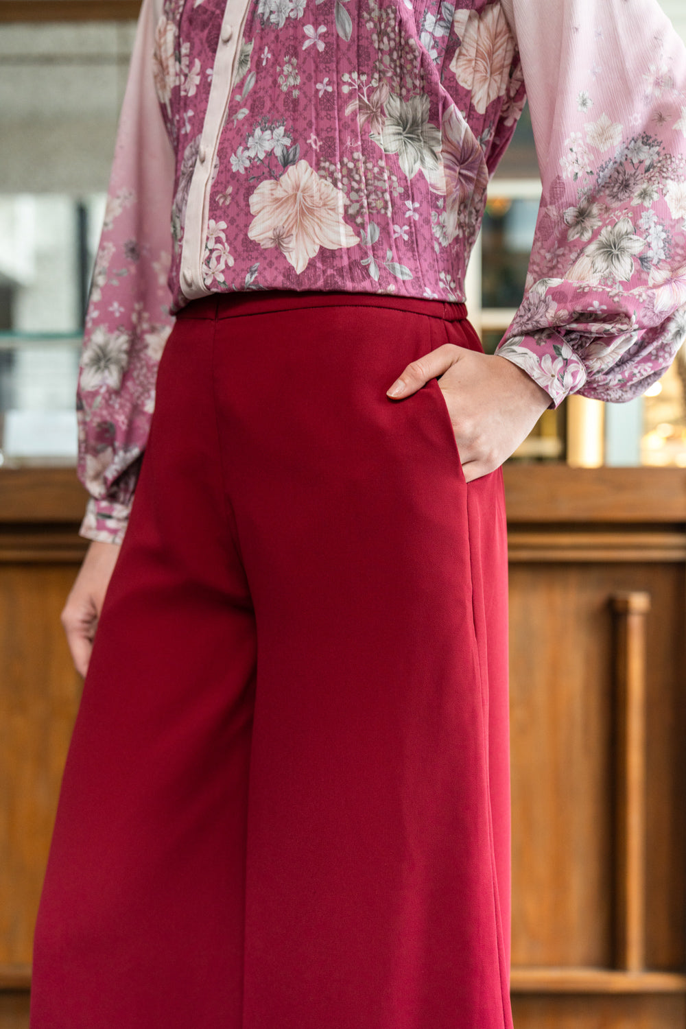 Mila Pants Maroon