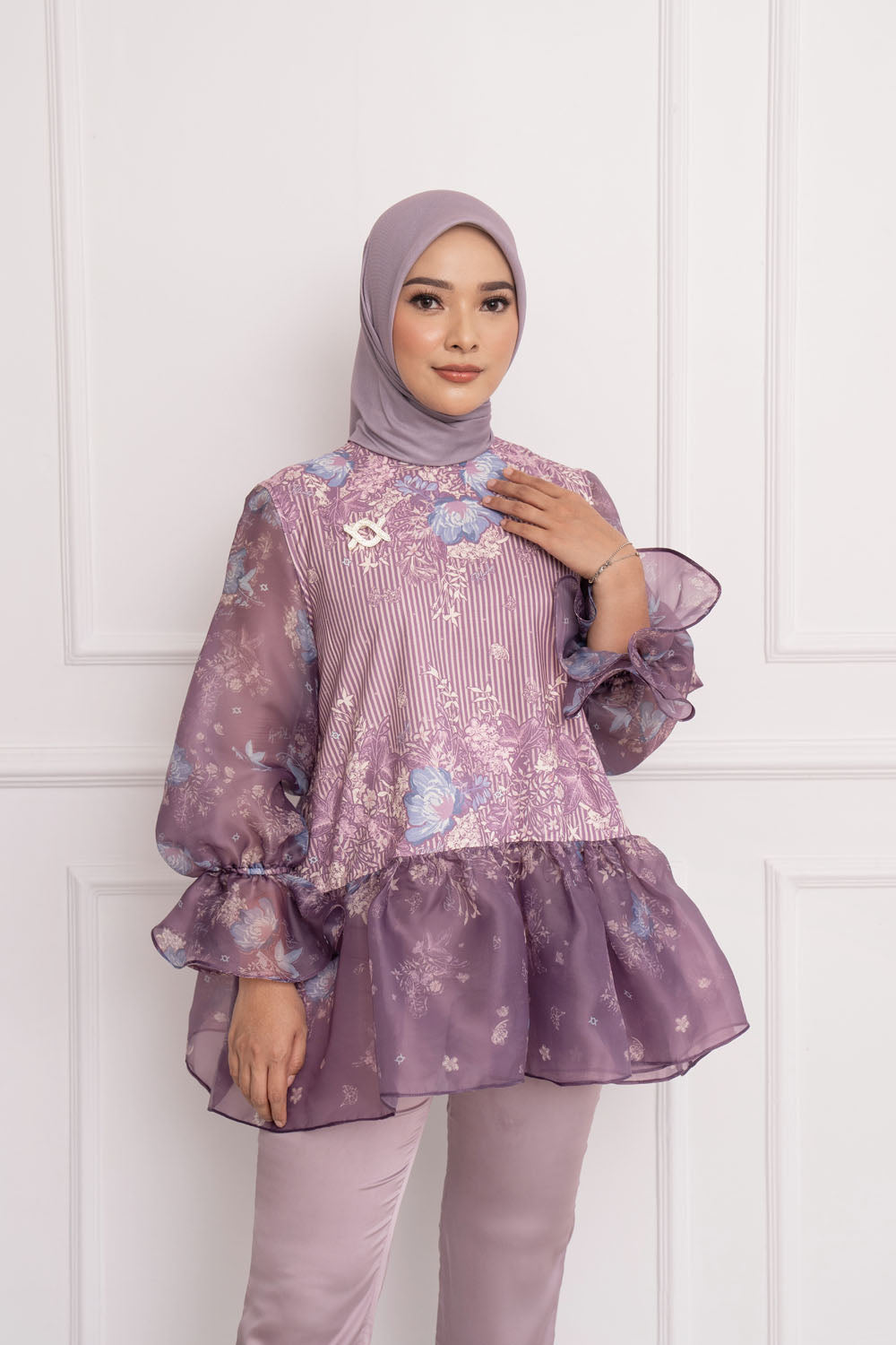 Norela Blouse Crimson Ember