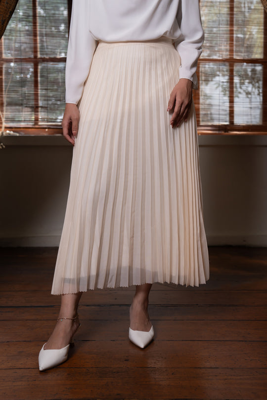 Elle Pleated Skirt (Minor) Pear Sorbet