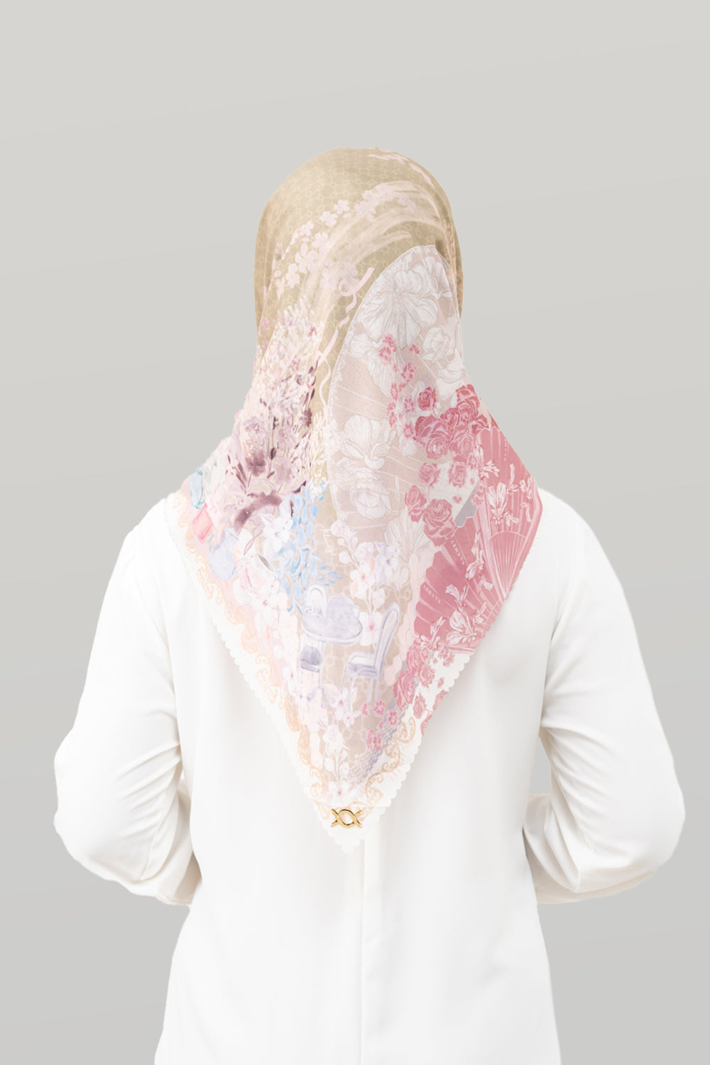 Victoria Scarf Golden Palm