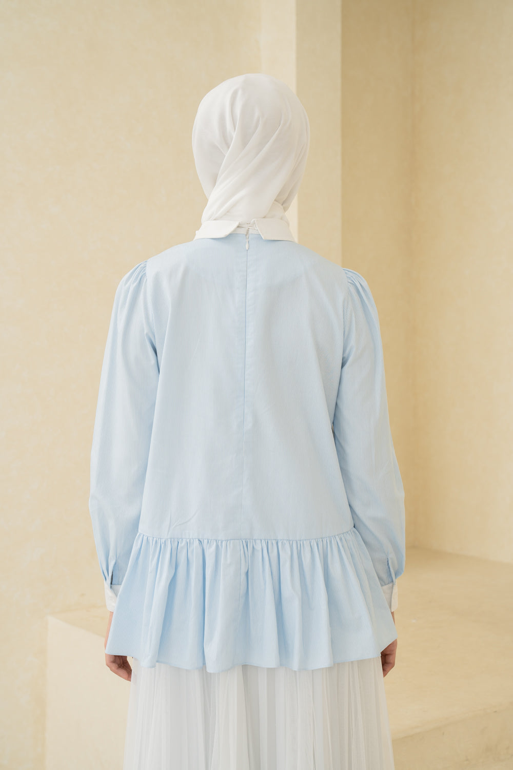 Verena Blouse (Minor) Aqua Blue