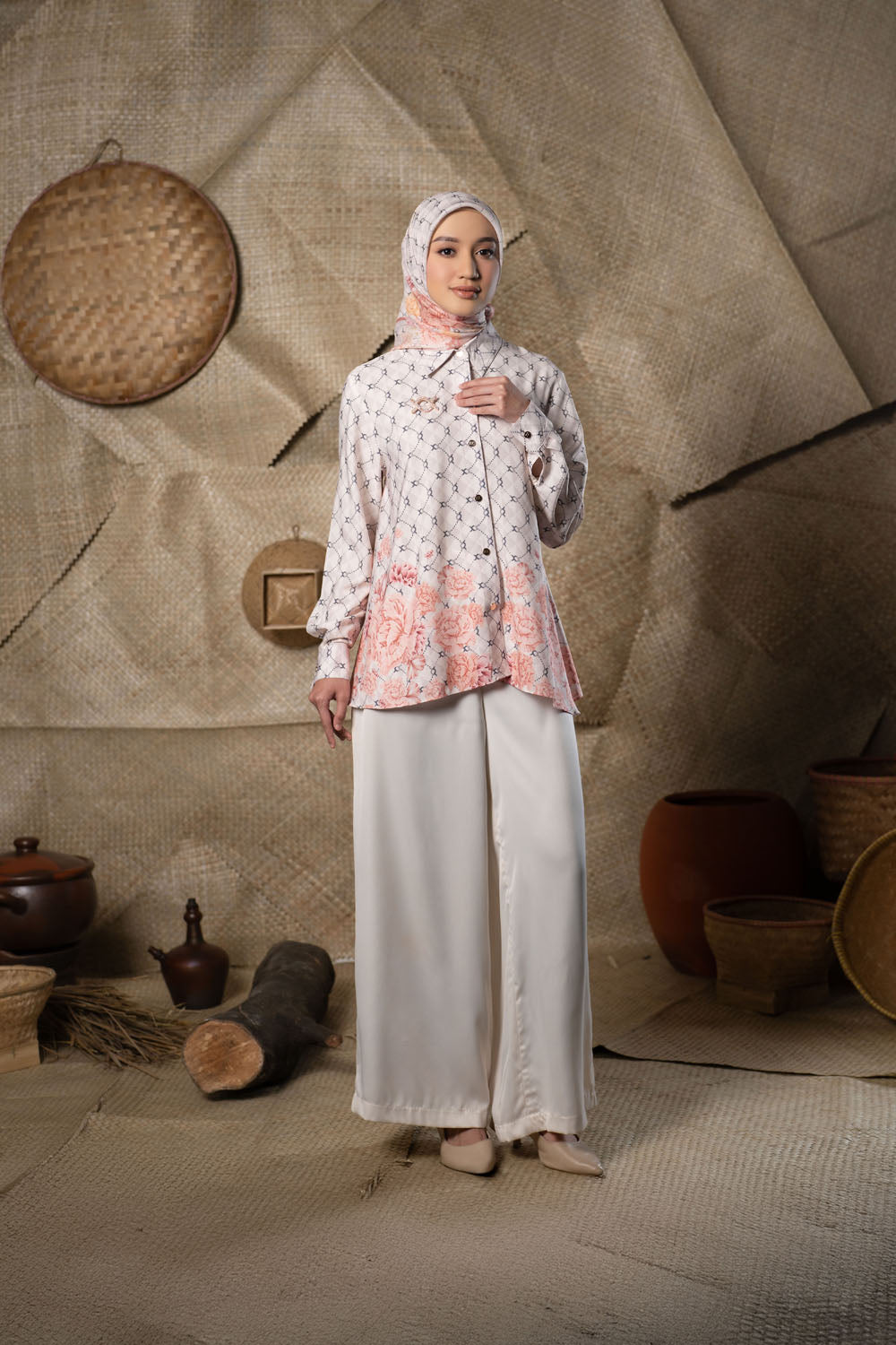 Rosette Shirt Meringue