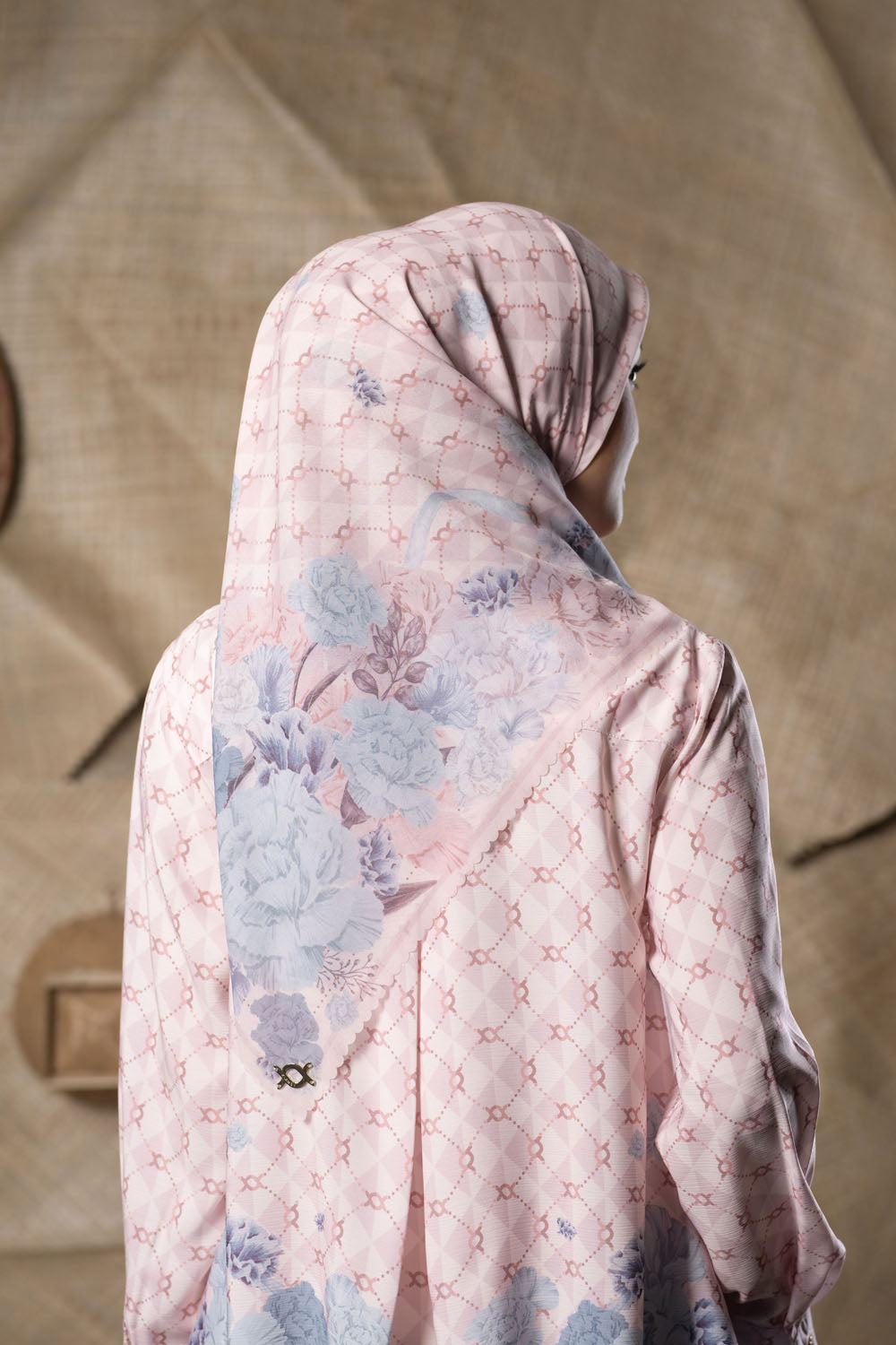 Rosette Scarf Candyfloss