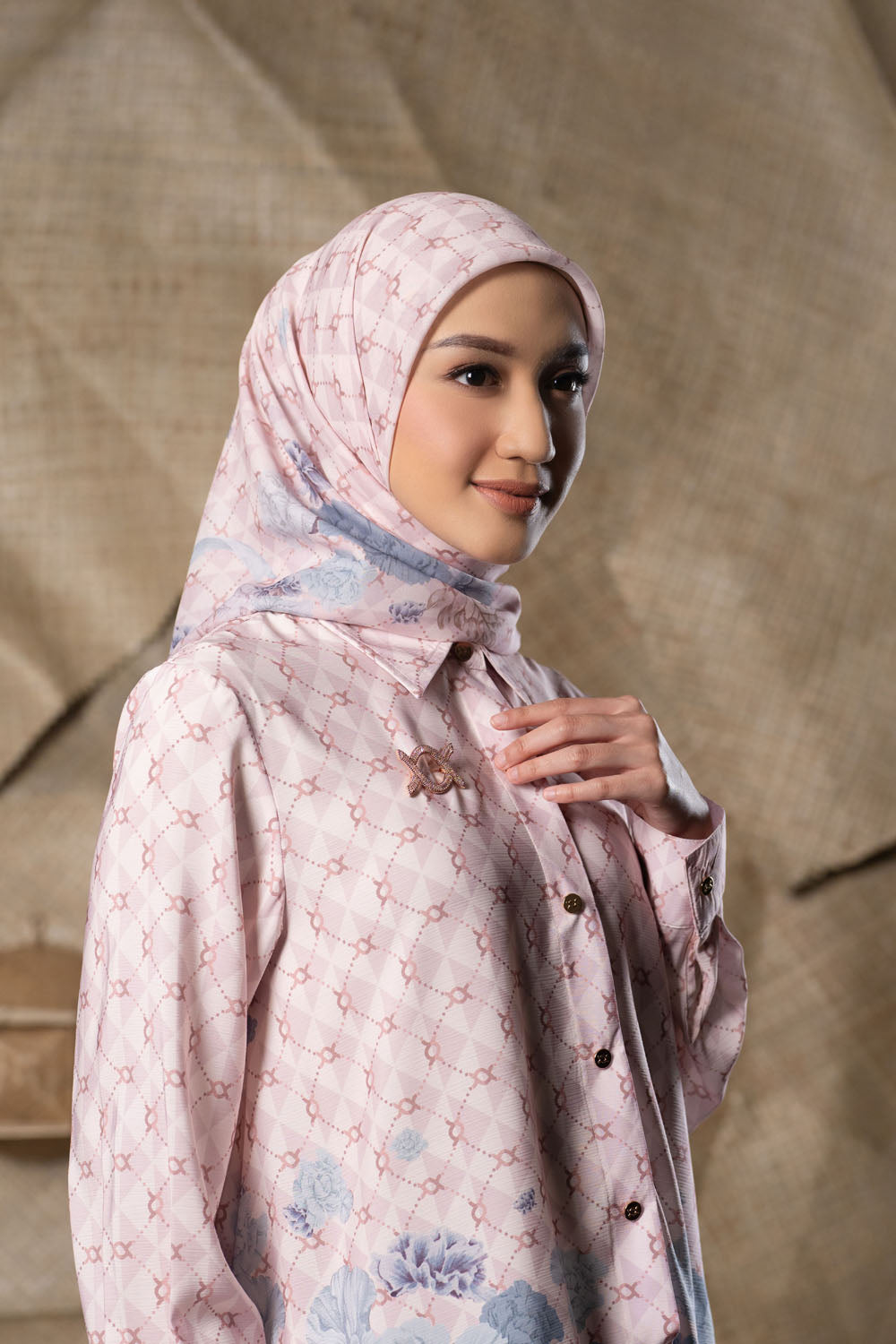 Rosette Scarf Candyfloss