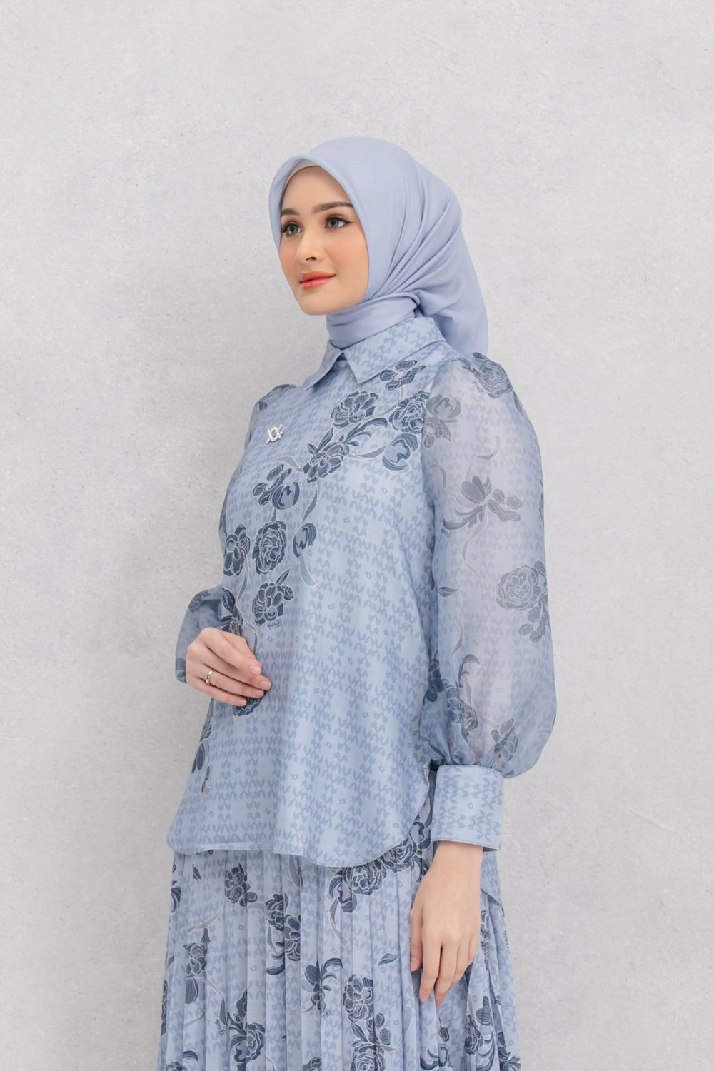 Lagosi Blouse Azure Blue