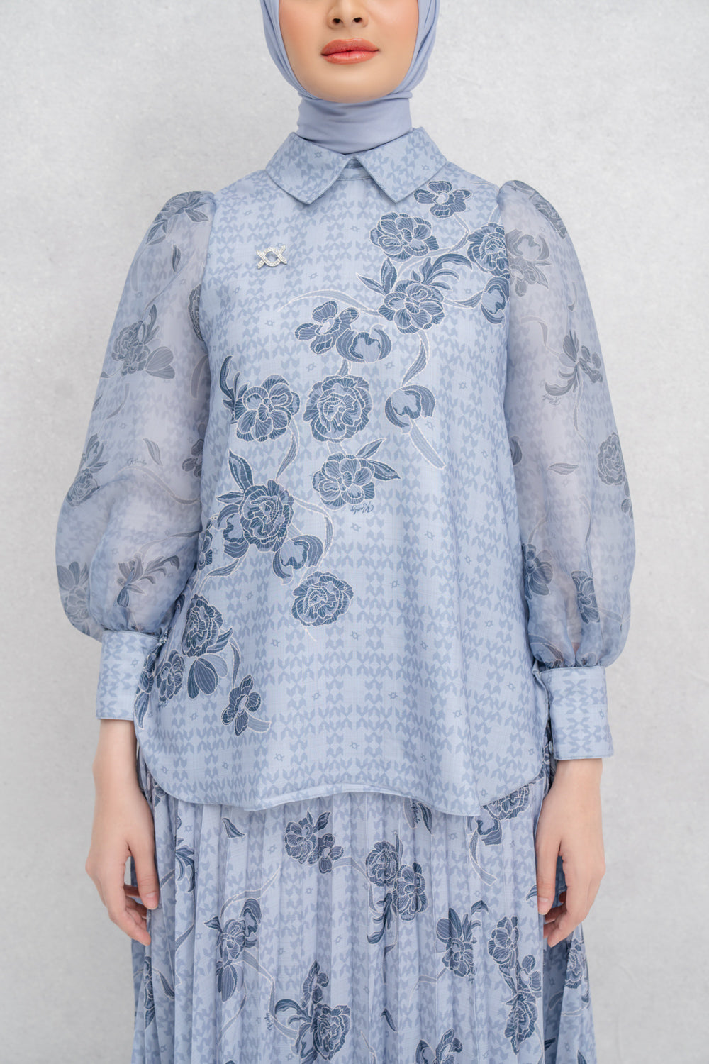 Lagosi Blouse Azure Blue