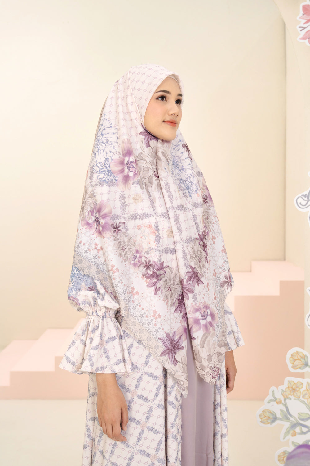 Ariana Scarf Syar'i Silky Grape