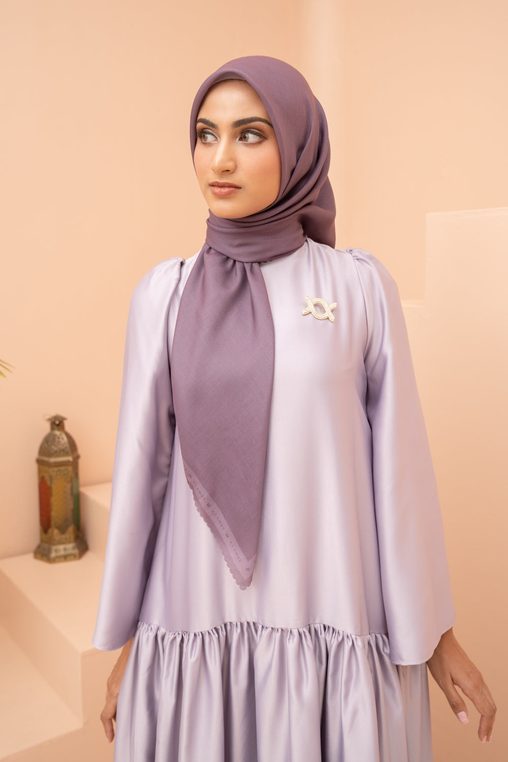 Estrella Dress Lavender - Wearing Klamby