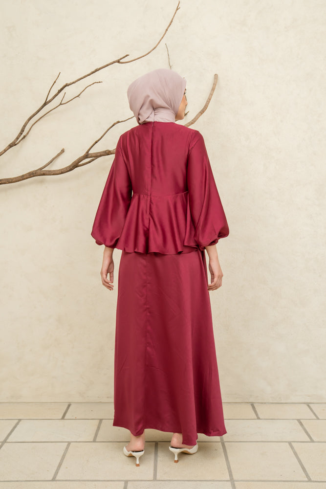 Lavinia Dress Pomegranate