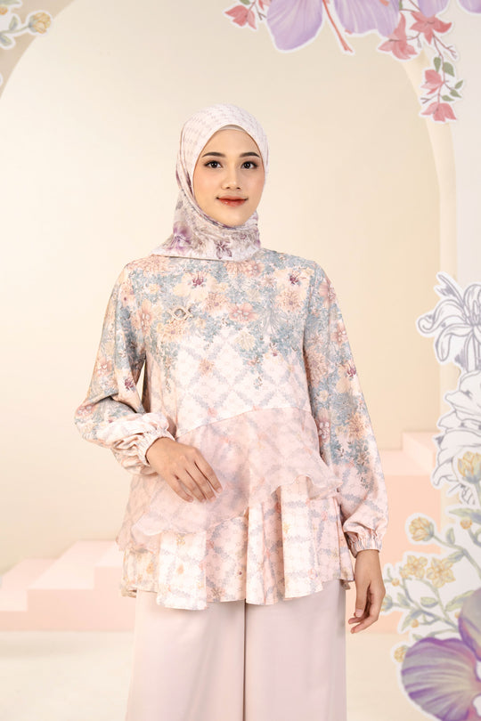 Ariana Blouse Aqua Lullaby