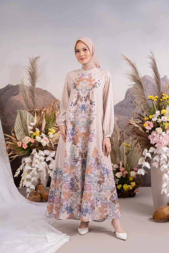 Arcelia Dress Cocoa Cream