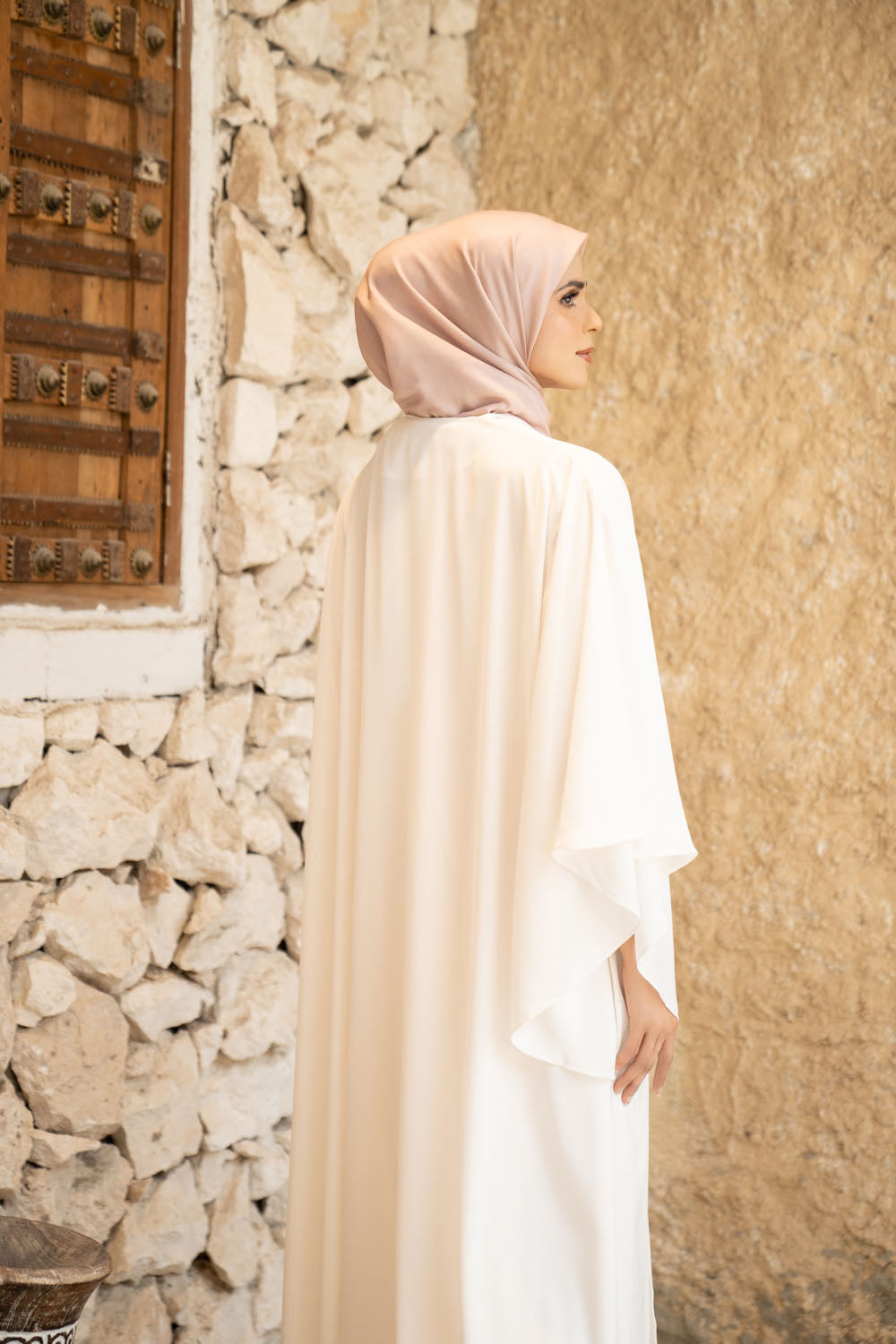 Marella Abaya Outer Tranquil White