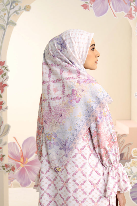 Ariana Scarf Syar'i Orchid Swan - Wearing Klamby