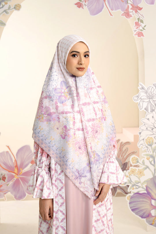 Ariana Scarf Syar'i Orchid Swan