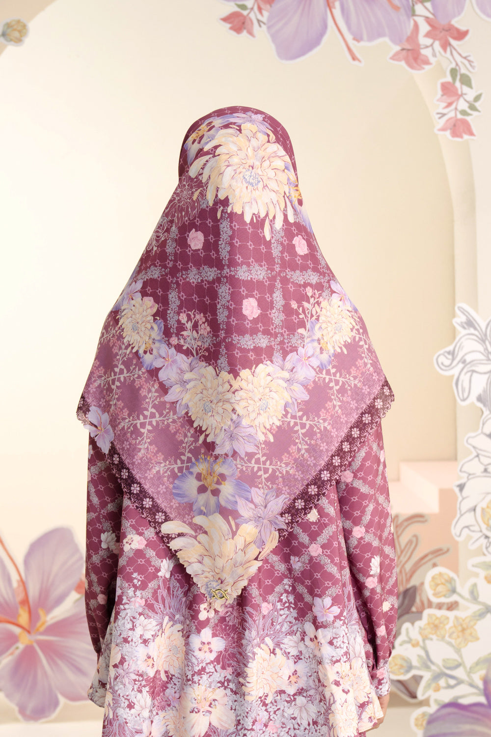 Ariana Scarf Syar'i Dreamy Pink