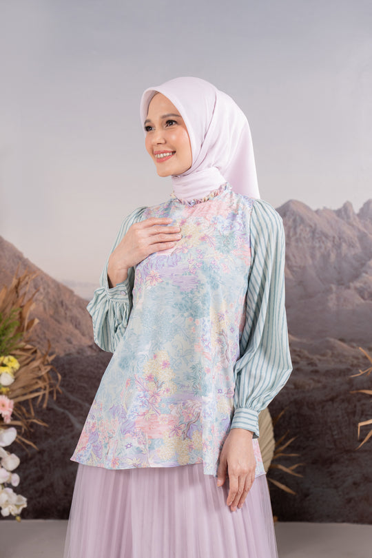 Arcelia Blouse Mint Majesty