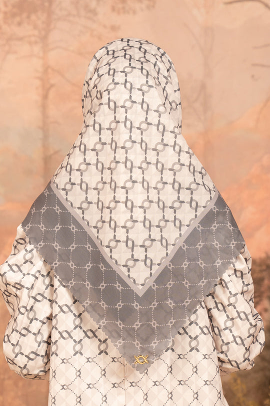 Calya Monogram Scarf (Minor) Pavement