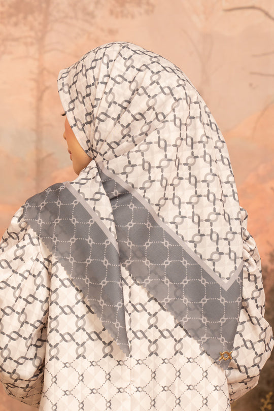 Calya Monogram Scarf (Minor) Pavement