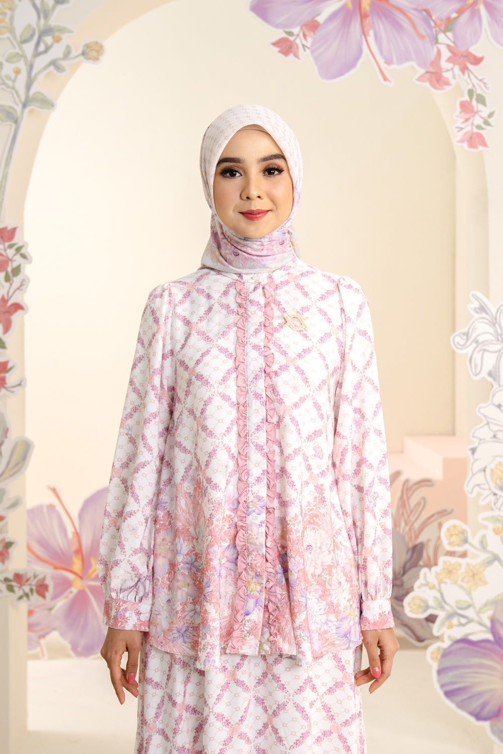 Ariana Shirt & Skirt Set Orchid Swan