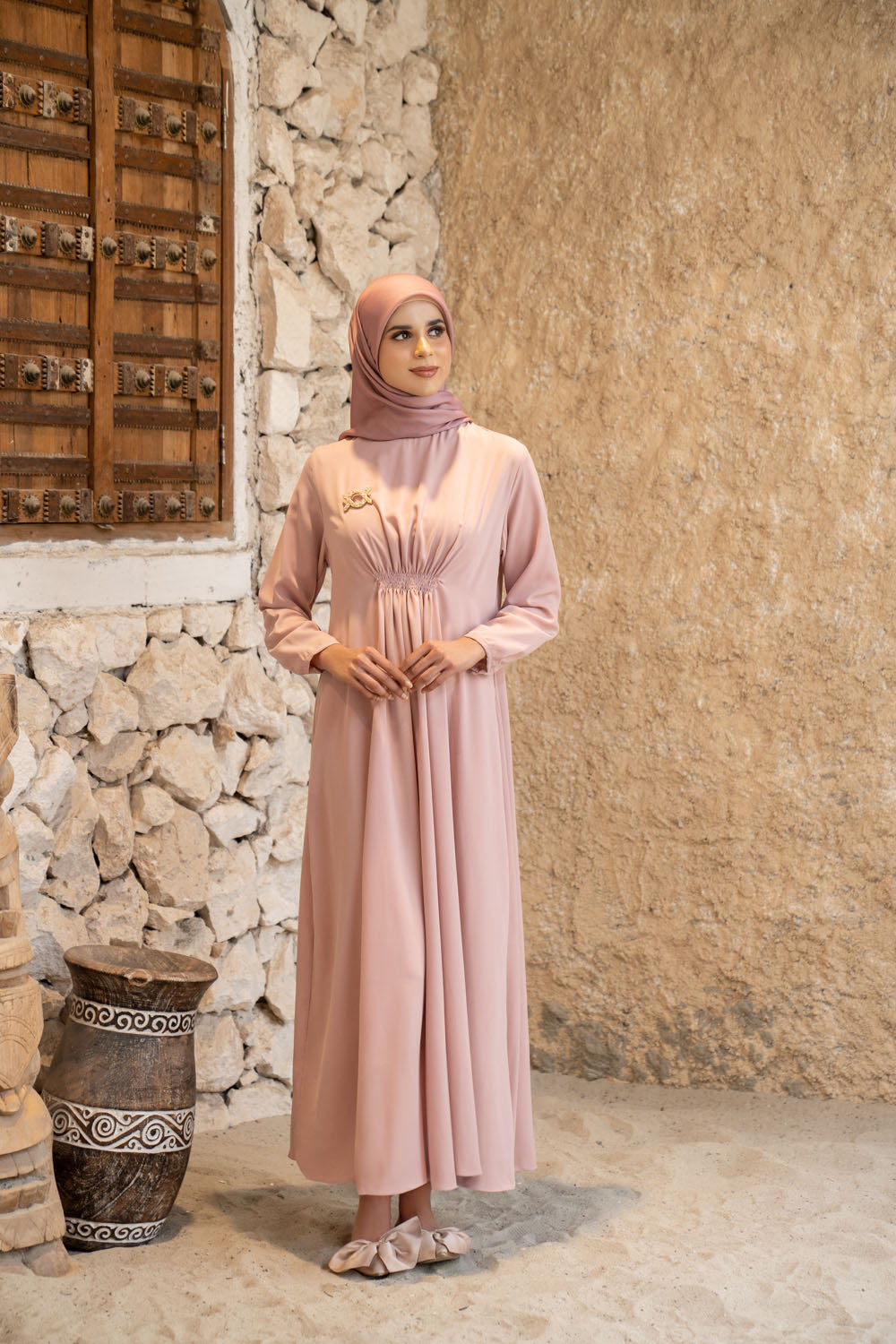 Marella Abaya Outer (Minor) Dusty Rouge