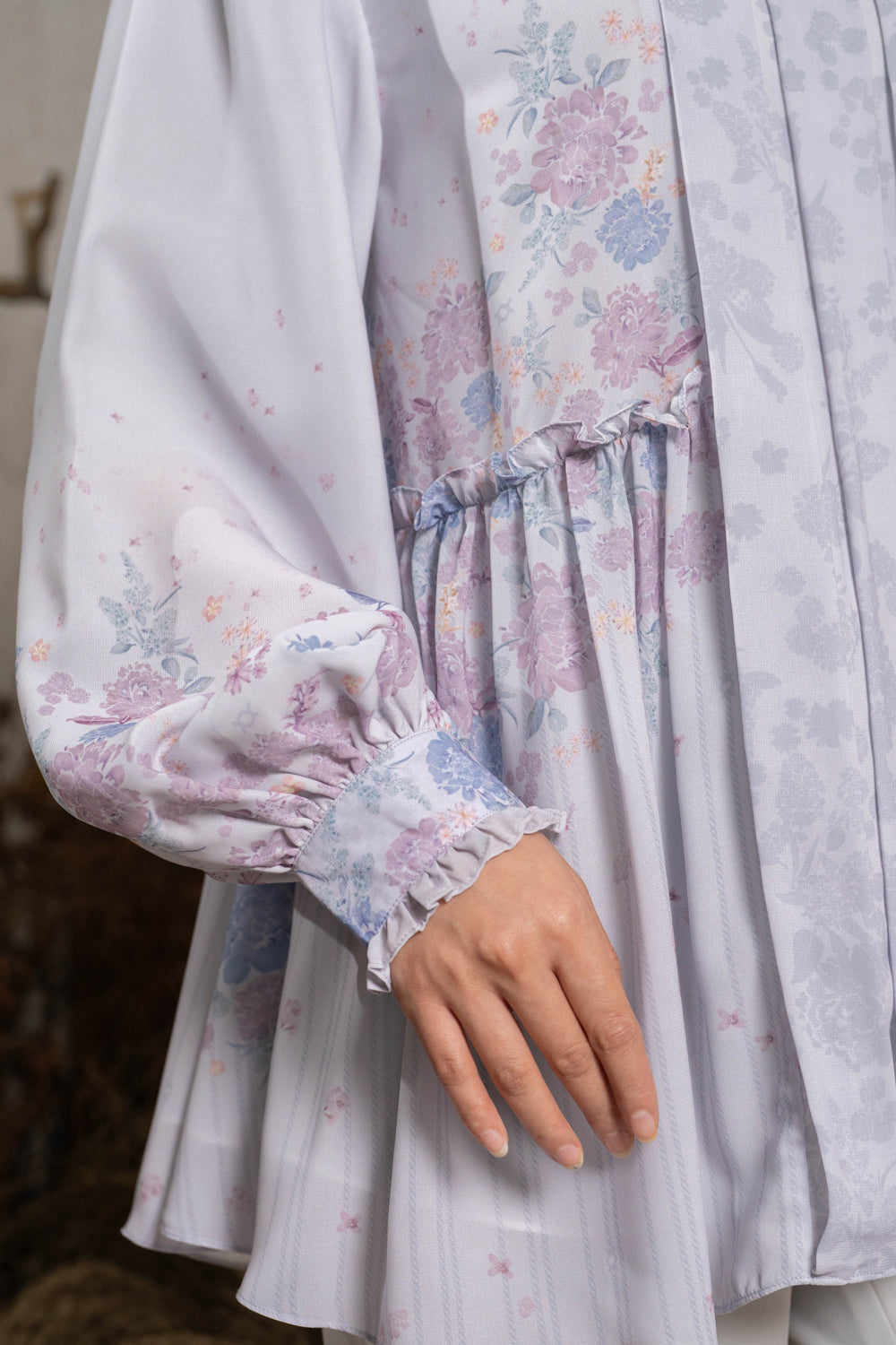 Nahira Blouse (Minor) Heavenly Grey