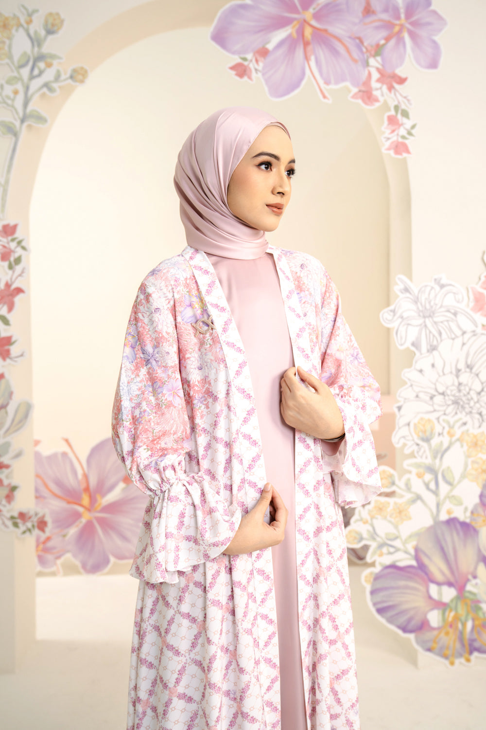 Ariana Dress Orchid Swan