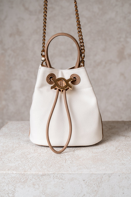 Ava Bucket Bag Medium Sandstone Taupe