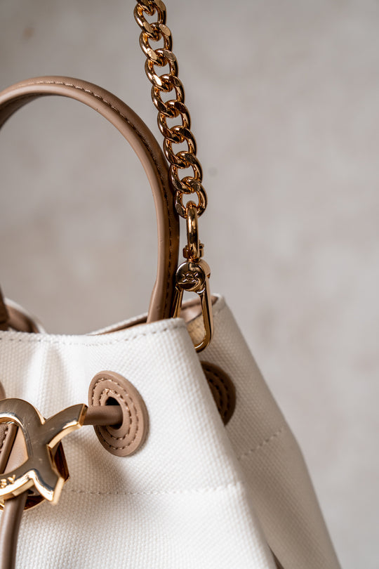 Ava Bucket Bag Medium Sandstone Taupe