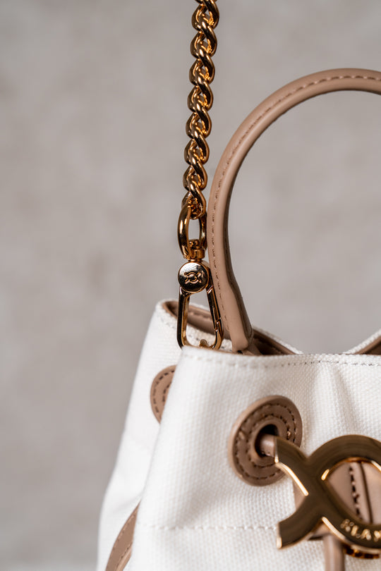 Ava Bucket Bag Medium Sandstone Taupe