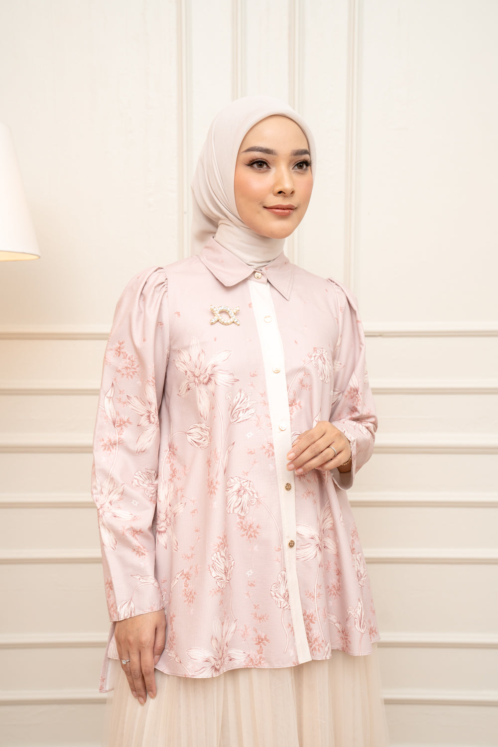 Magnolia Shirt Rose Cloud