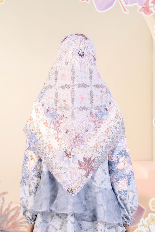 Ariana Scarf Syar'i Silvered Grace - Wearing Klamby