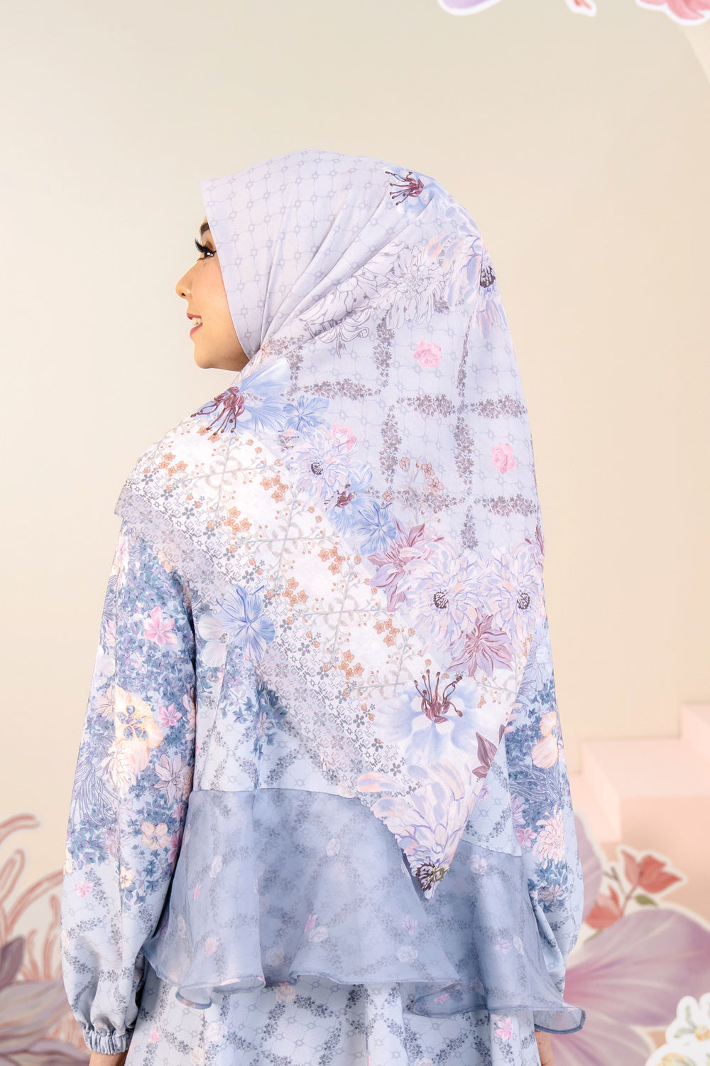 Ariana Scarf Syar'i Silvered Grace - Wearing Klamby