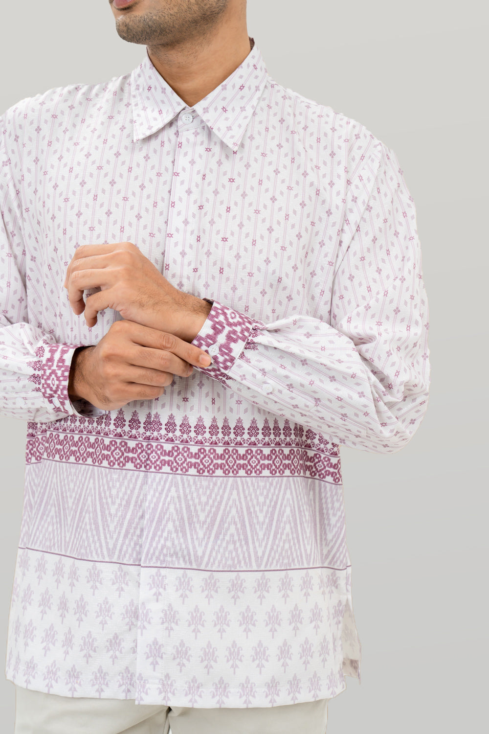 Sambas Long Shirt Men Pale Blossom