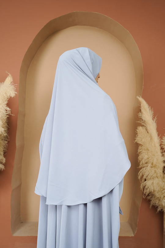 Ashilla Khimar (Minor) Ice Blue - Wearing Klamby