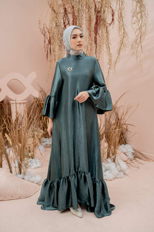 Asteria Dress Racing Green