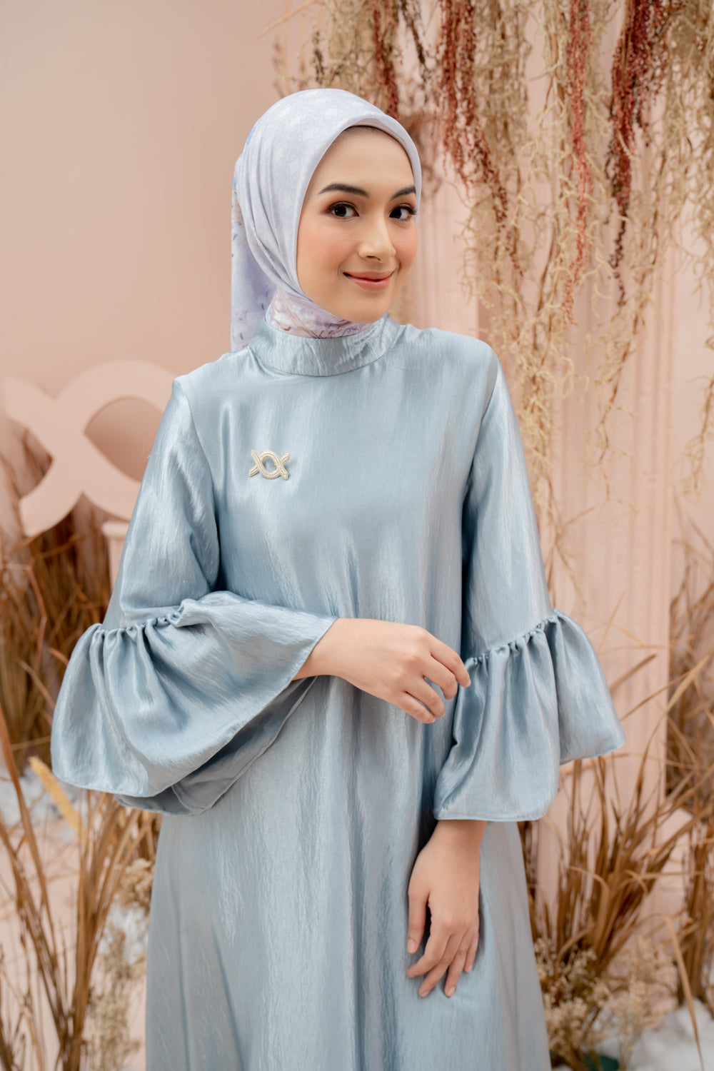 Asteria Dress (Minor) Aquamarine - Wearing Klamby