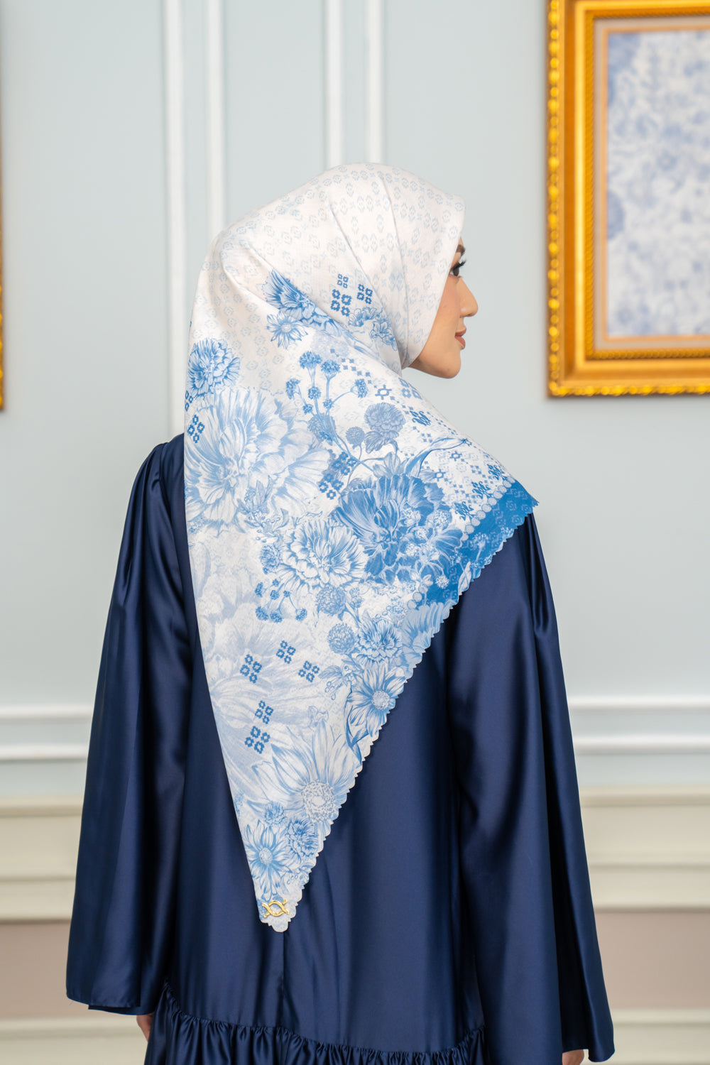 Kananta Scarf Syar'i Celestial Pearl - Wearing Klamby