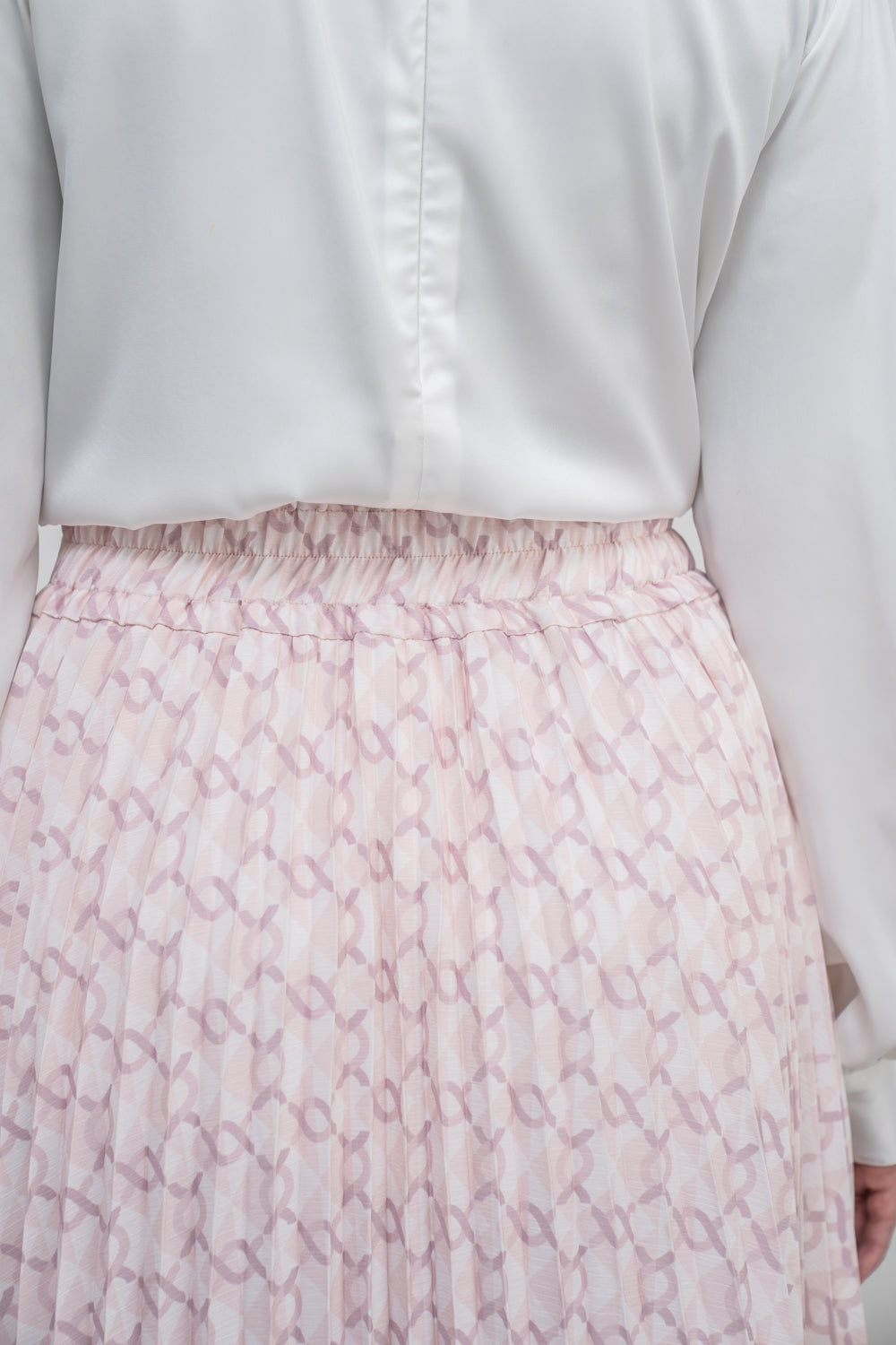Monogram Pleated Skirt Solace Rose