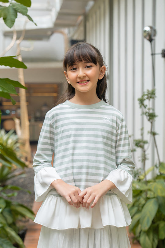 Viola Blouse Kids Seafoam Green