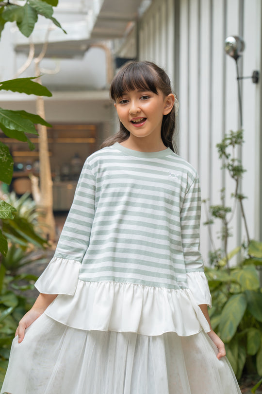 Viola Blouse Kids Seafoam Green