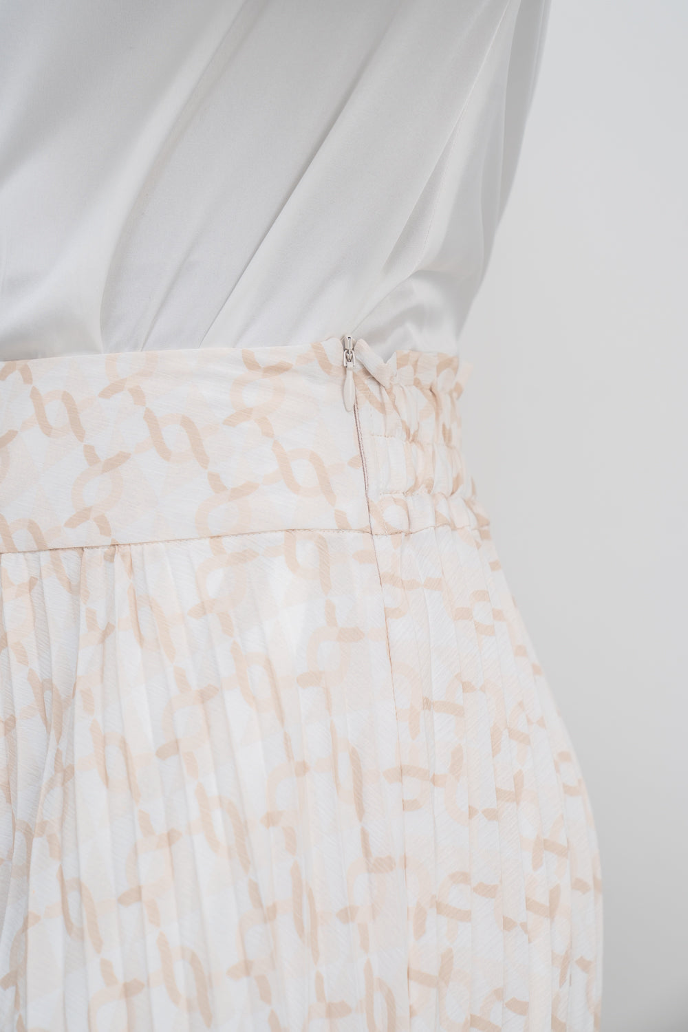 Monogram Pleated Skirt Marigold