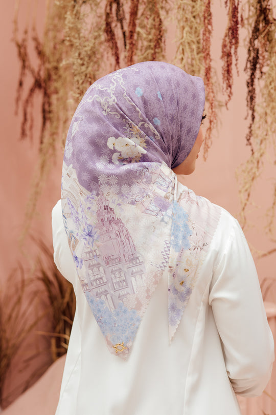 Seville Scarf Sheer Lilac