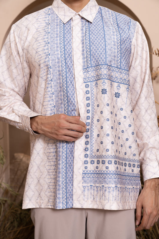 Mariri Long Shirt Men (Minor) Serene Azure