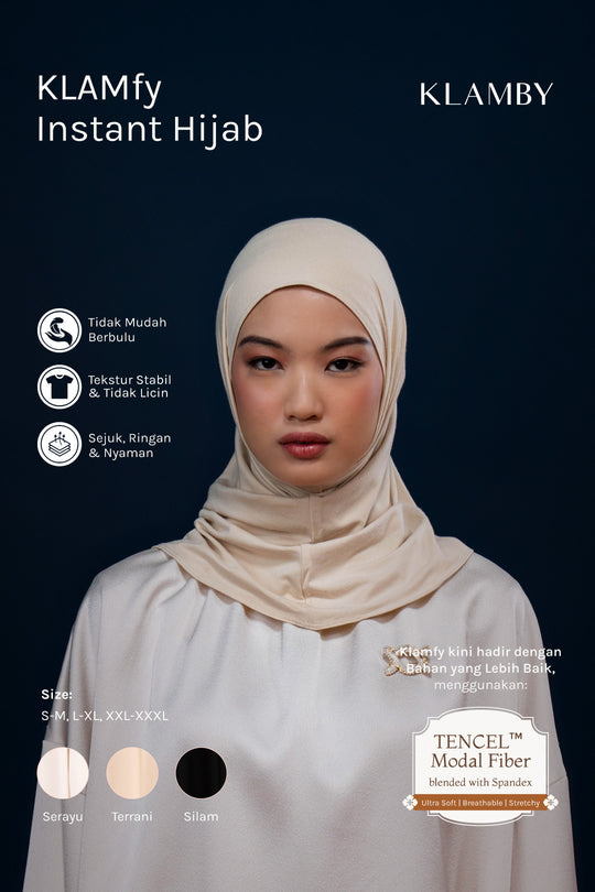 KLAMfy Daily Instant Hijab Terrani