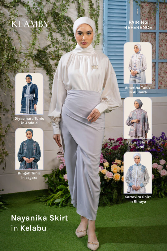 Nayanika Skirt Kelabu